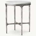 Load image into Gallery viewer, Thadeus Marble Round Side Table For living Room
