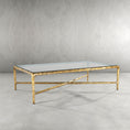 Load image into Gallery viewer, Thaddeus Glass Rectangular Coffee Table
