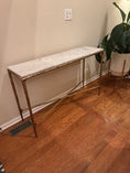 Load image into Gallery viewer, Tadeus Rectangle Marble Console Table
