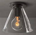 Load image into Gallery viewer, Utilitarian Funnel Shade Flushmount
