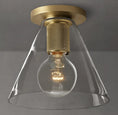 Load image into Gallery viewer, Utilitarian Funnel Shade Flushmount
