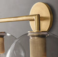 Load image into Gallery viewer, Utilitarian Globe Shade Double Sconce
