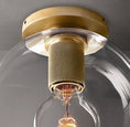 Load image into Gallery viewer, Utilitarian Globe Shade Flushmount
