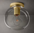 Load image into Gallery viewer, Utilitarian Globe Shade Flushmount
