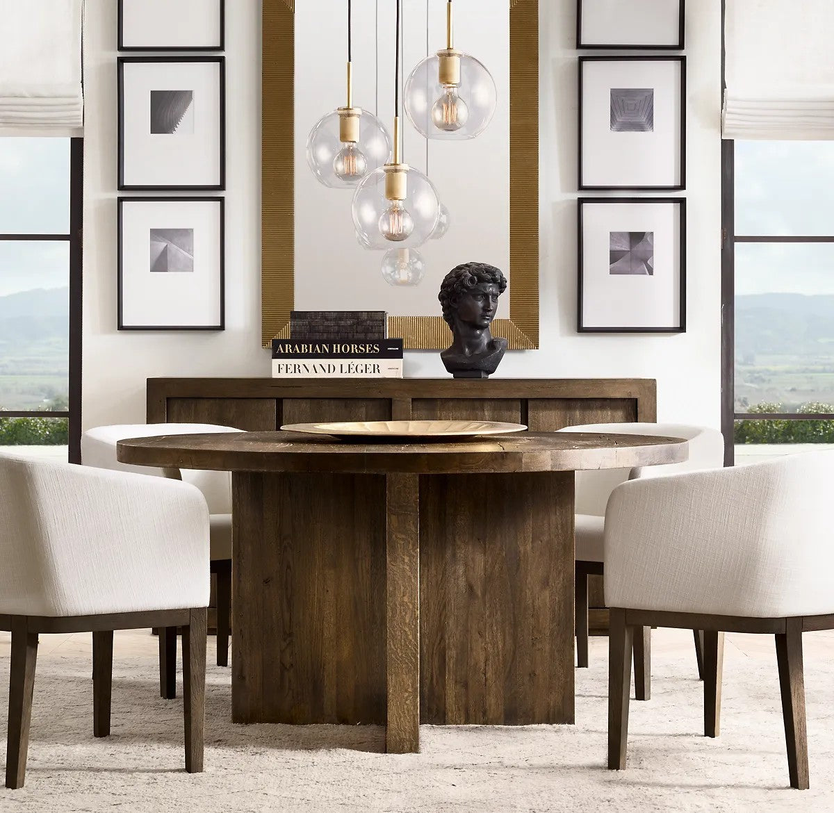 Utilitarian Globe Shade Pendant