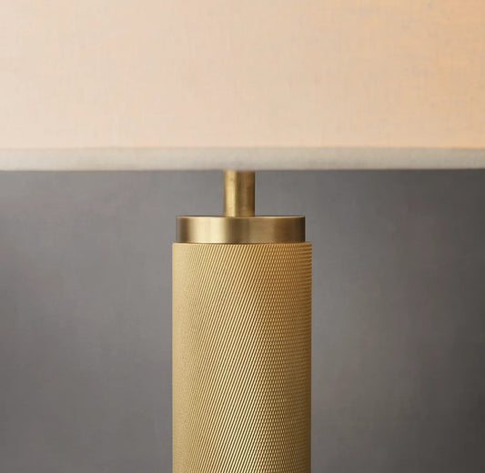 Utilitarian Knurled Floor Lamp