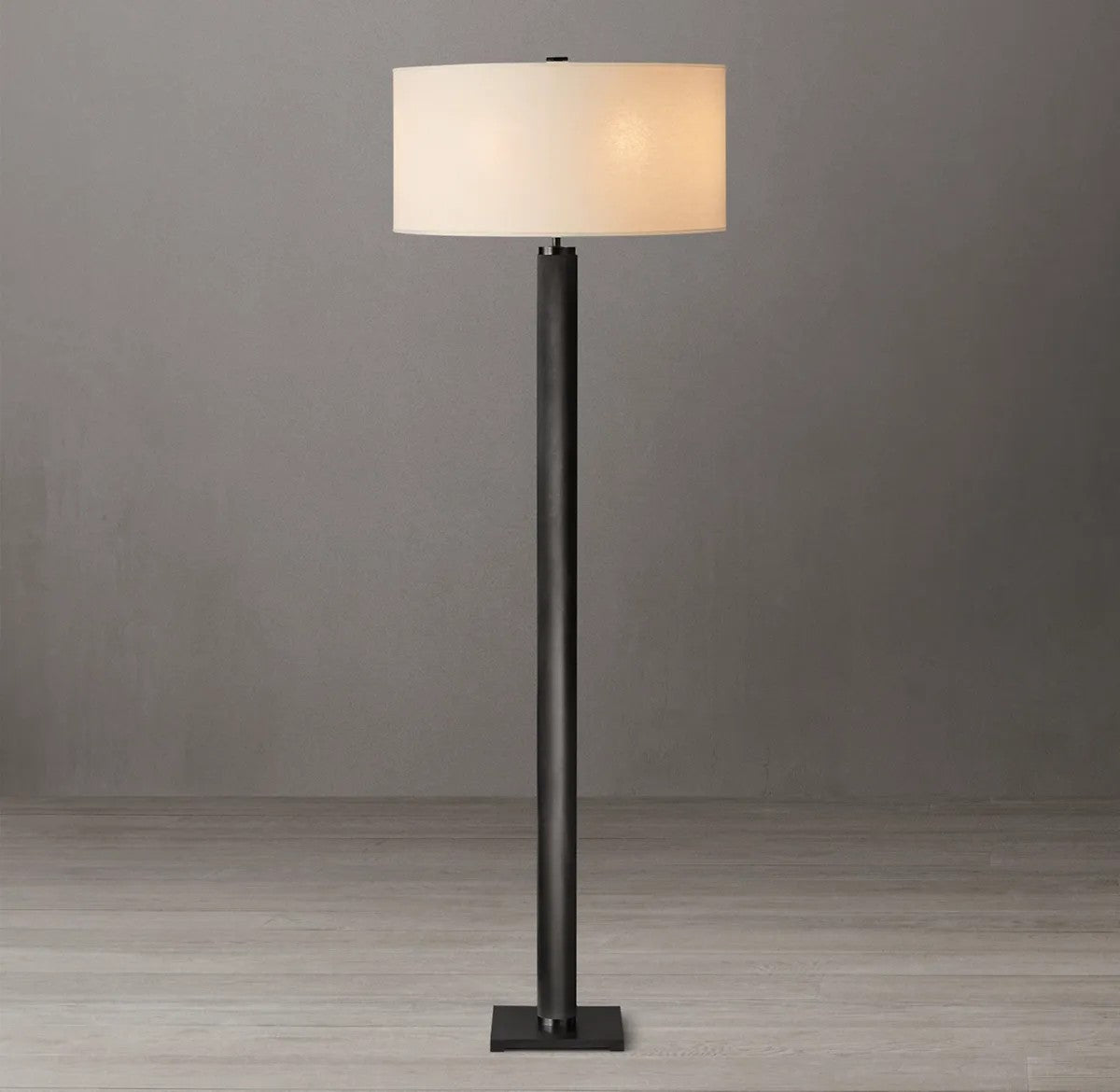 Utilitarian Knurled Floor Lamp