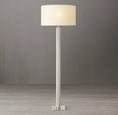 Load image into Gallery viewer, Utilitarian Knurled Floor Lamp
