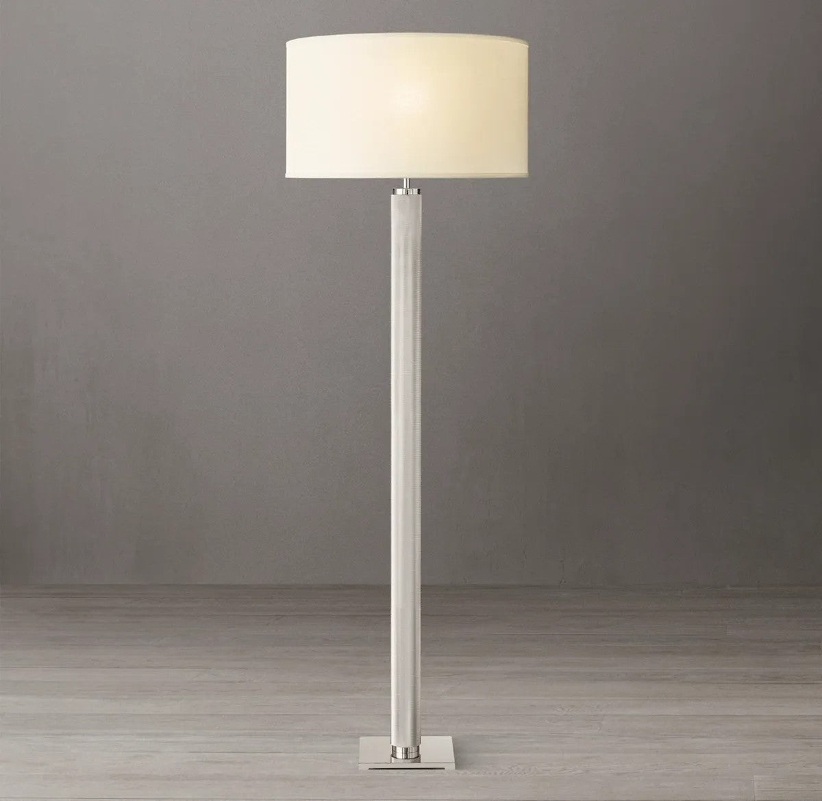 Utilitarian Knurled Floor Lamp