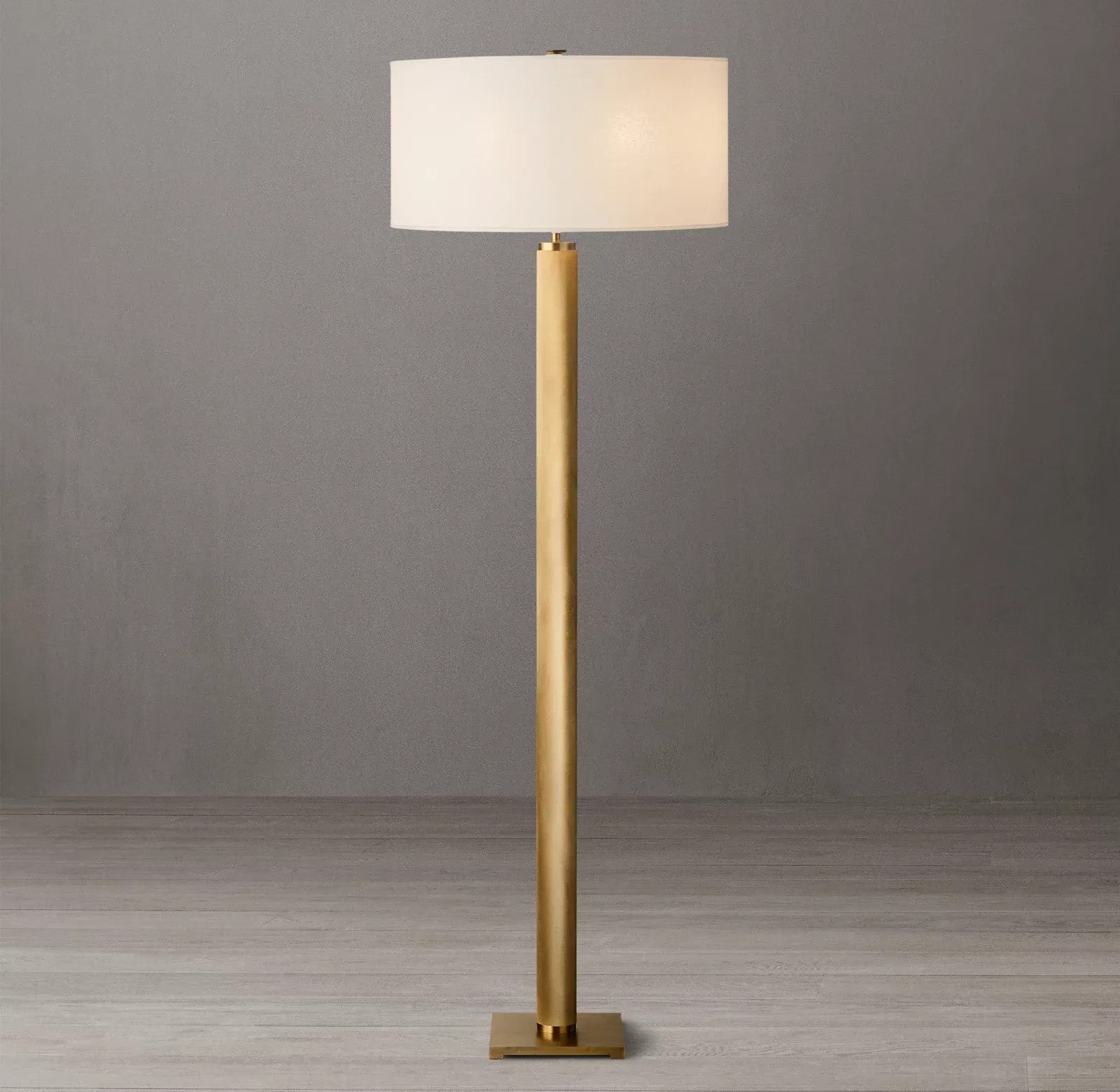 Utilitarian Knurled Floor Lamp
