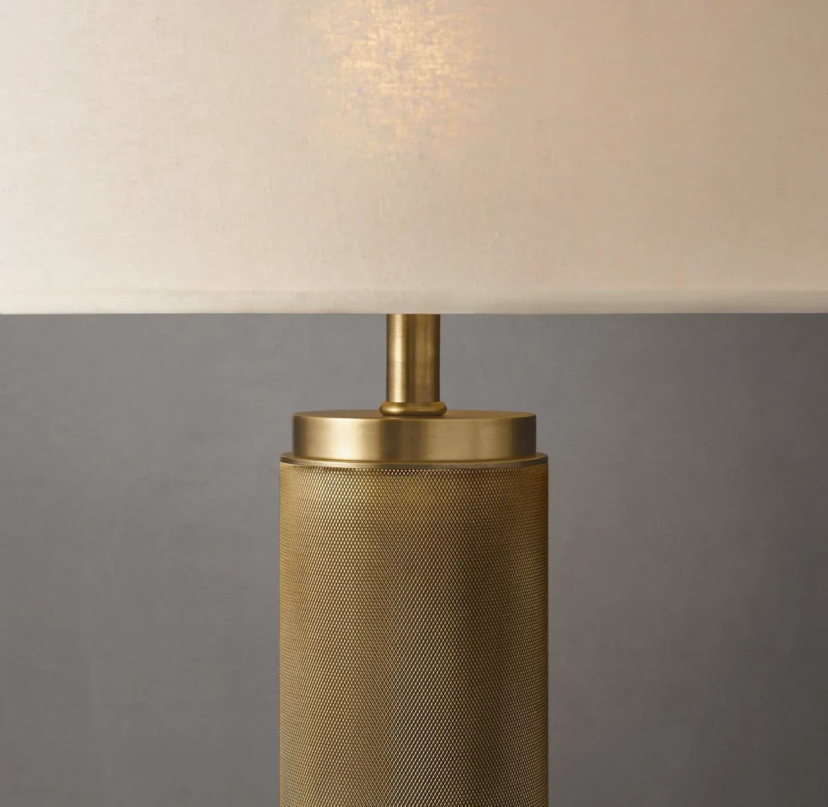 Utilitarian Knurled Table Lamp