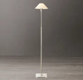 Load image into Gallery viewer, Utilitarian Linen Shade Floor Lamp

