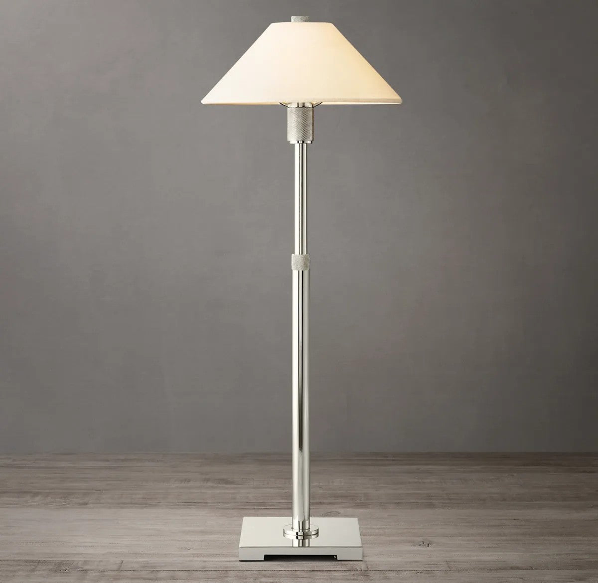 Utilitarian Linen Shade Table Lamp