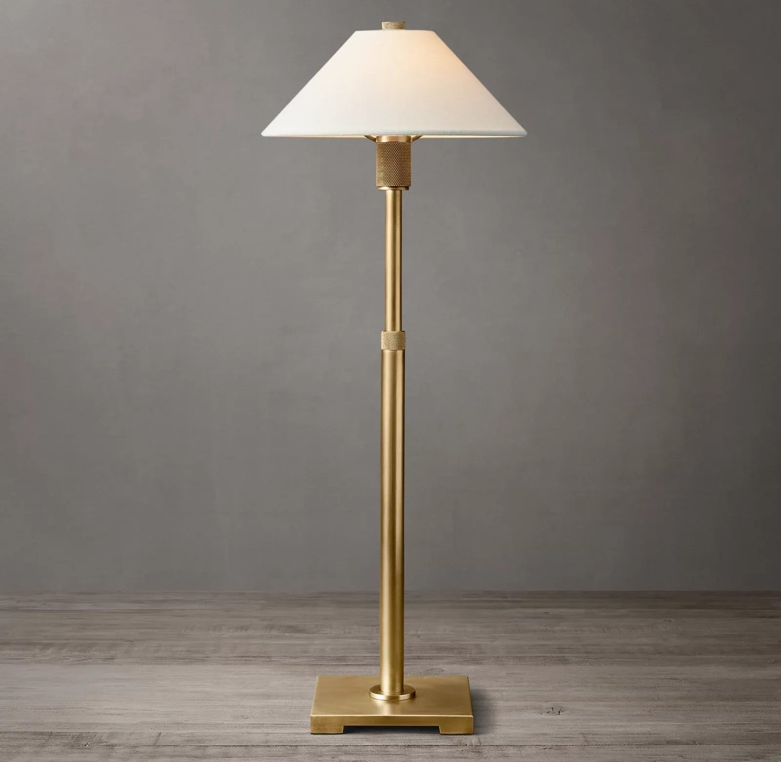 Utilitarian Linen Shade Table Lamp