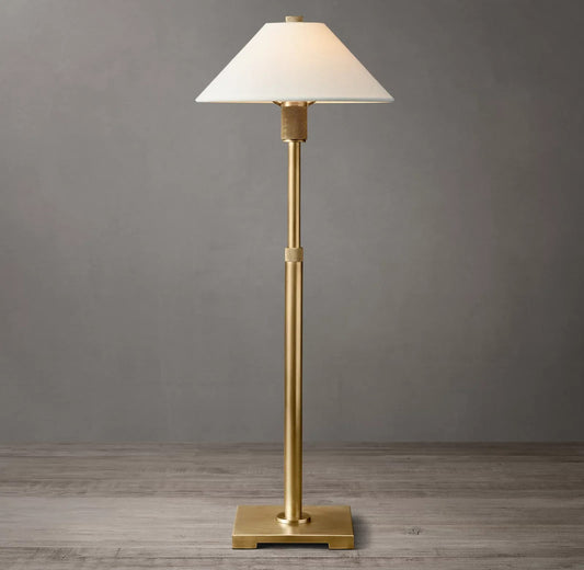 Utilitarian Linen Shade Table Lamp