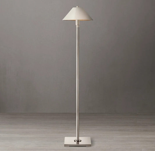 Utilitarian Metal Shade Floor Lamp