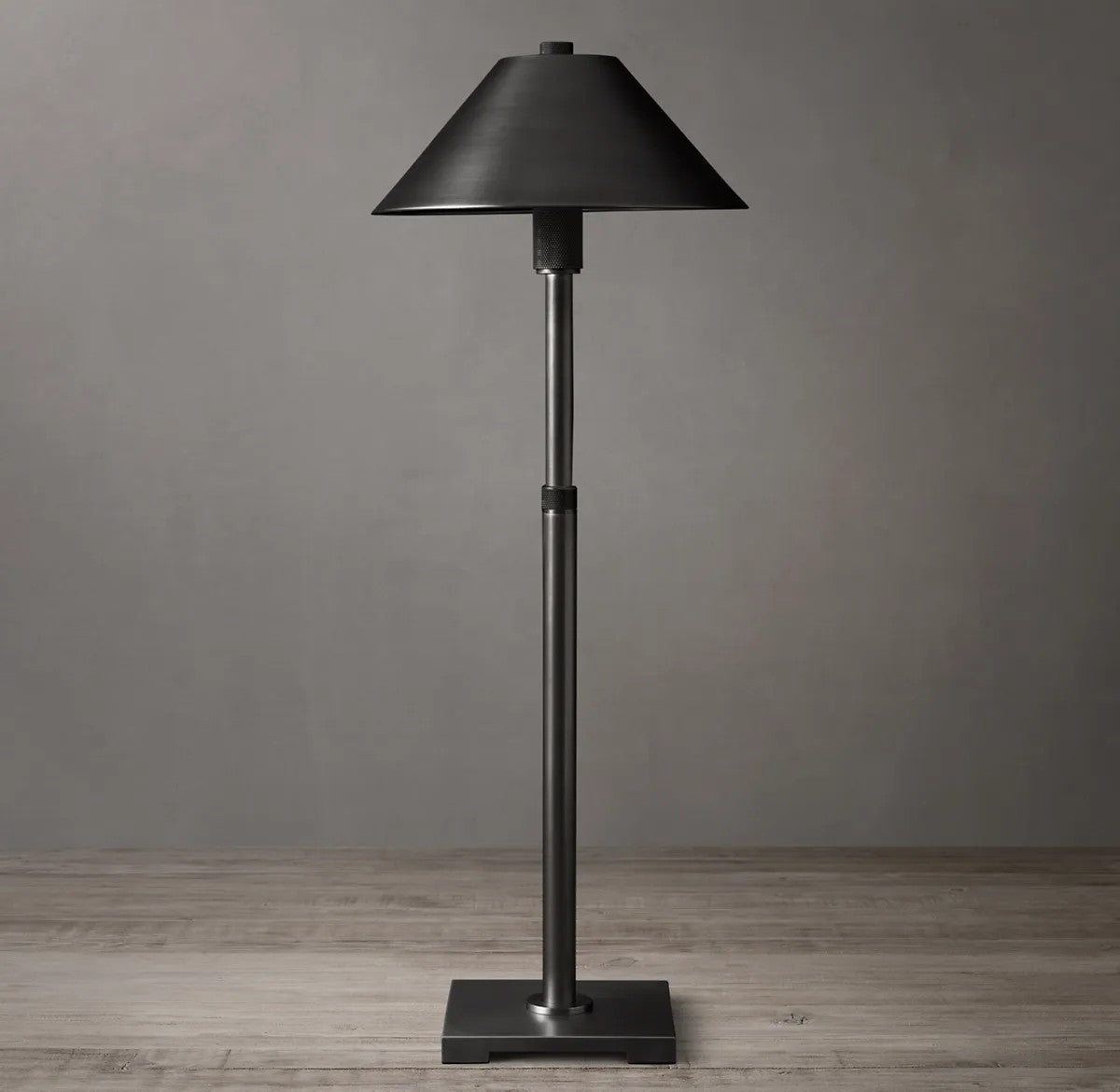 Utilitarian Metal Shade Table Lamp