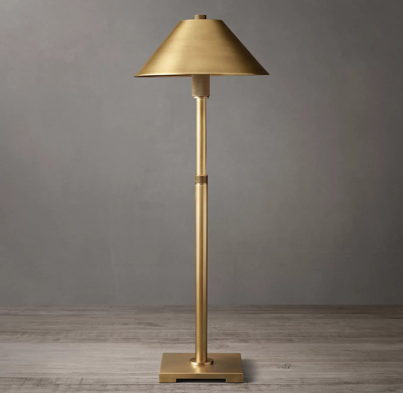 Utilitarian Metal Shade Table Lamp
