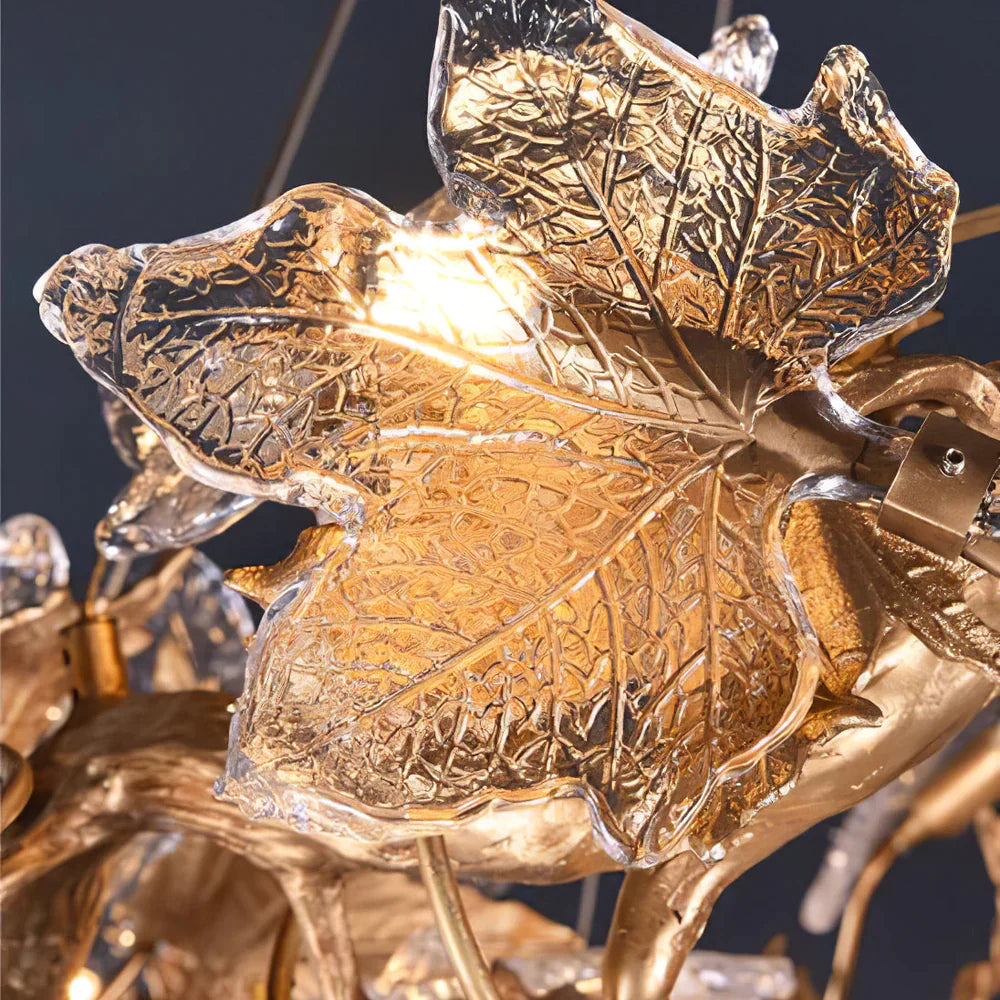 Vonio Branch Brass Chandelier