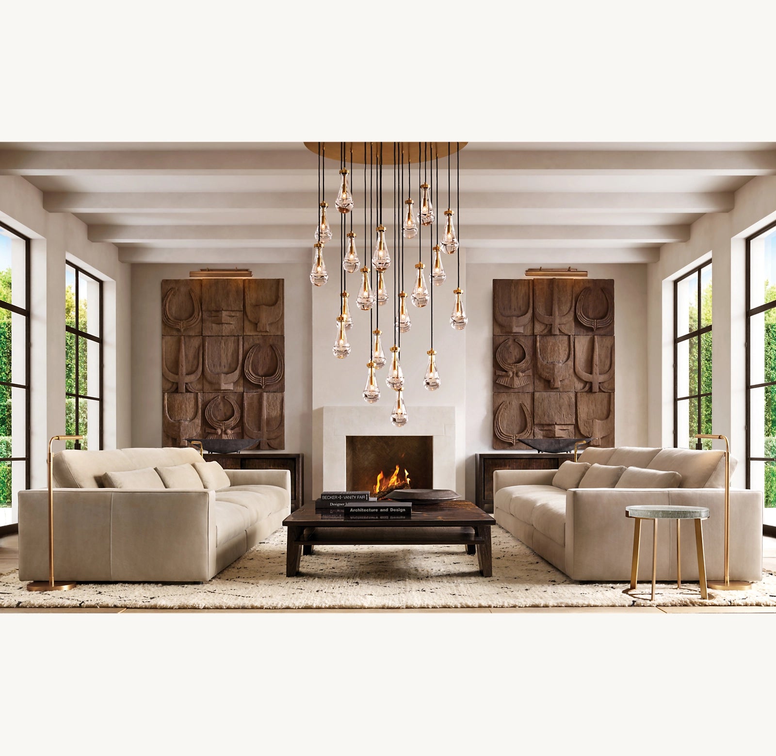 Raindrop Round Chandelier 18''