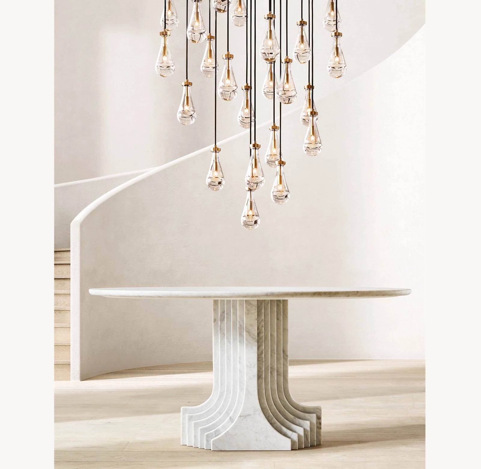 Raindrop Round Chandelier 18''