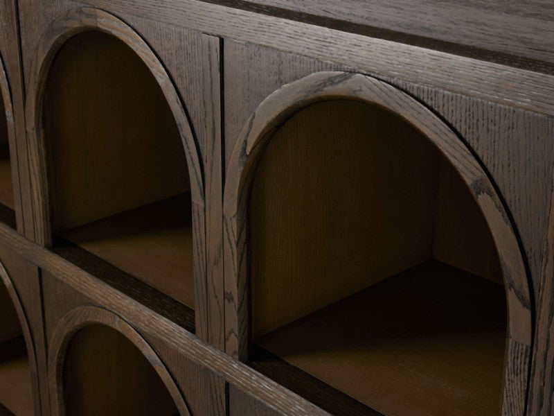 Attie Arched Storage Cabinet 60"