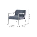Load image into Gallery viewer, Thaddeus Retro Silver Iron Frame Track Armchair
