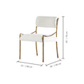 Load image into Gallery viewer, Thaddeus Retro Copper Iron Frame Armless Dining Chair
