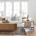 Load image into Gallery viewer, Holland Oak Wood & Stone Coffee Table
