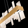 Load image into Gallery viewer, Acro 46in LED Linear Alabaster Chandelier
