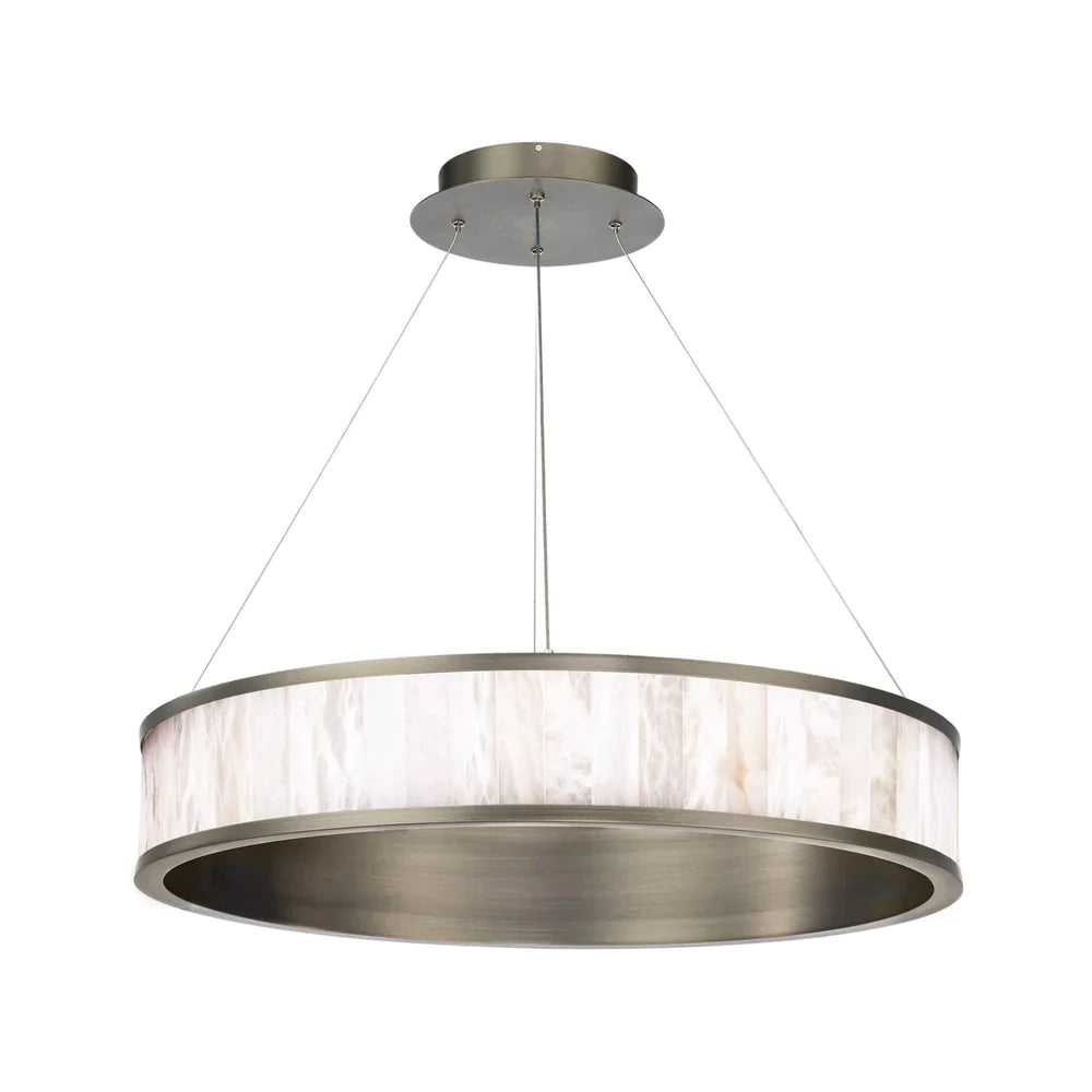 Colis Alabaster 28in LED Round Chandelier