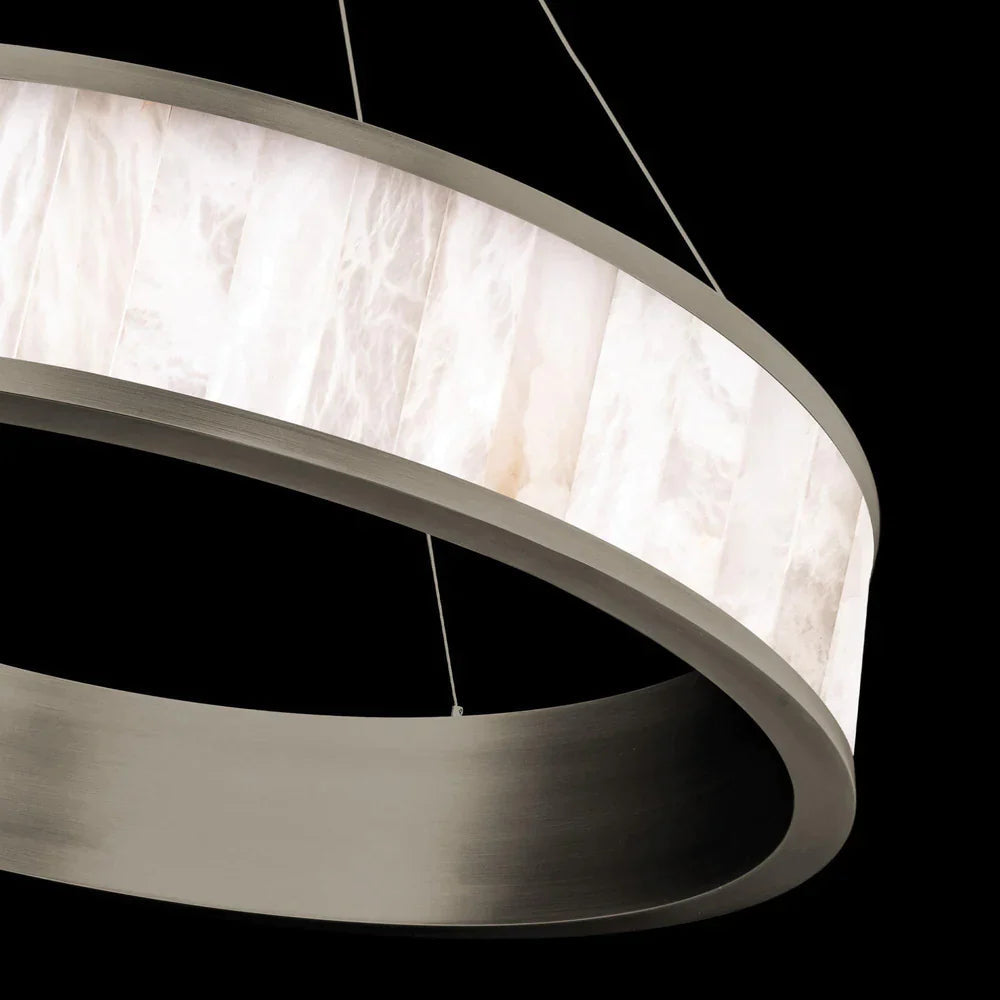 Colis Alabaster 28in LED Round Chandelier
