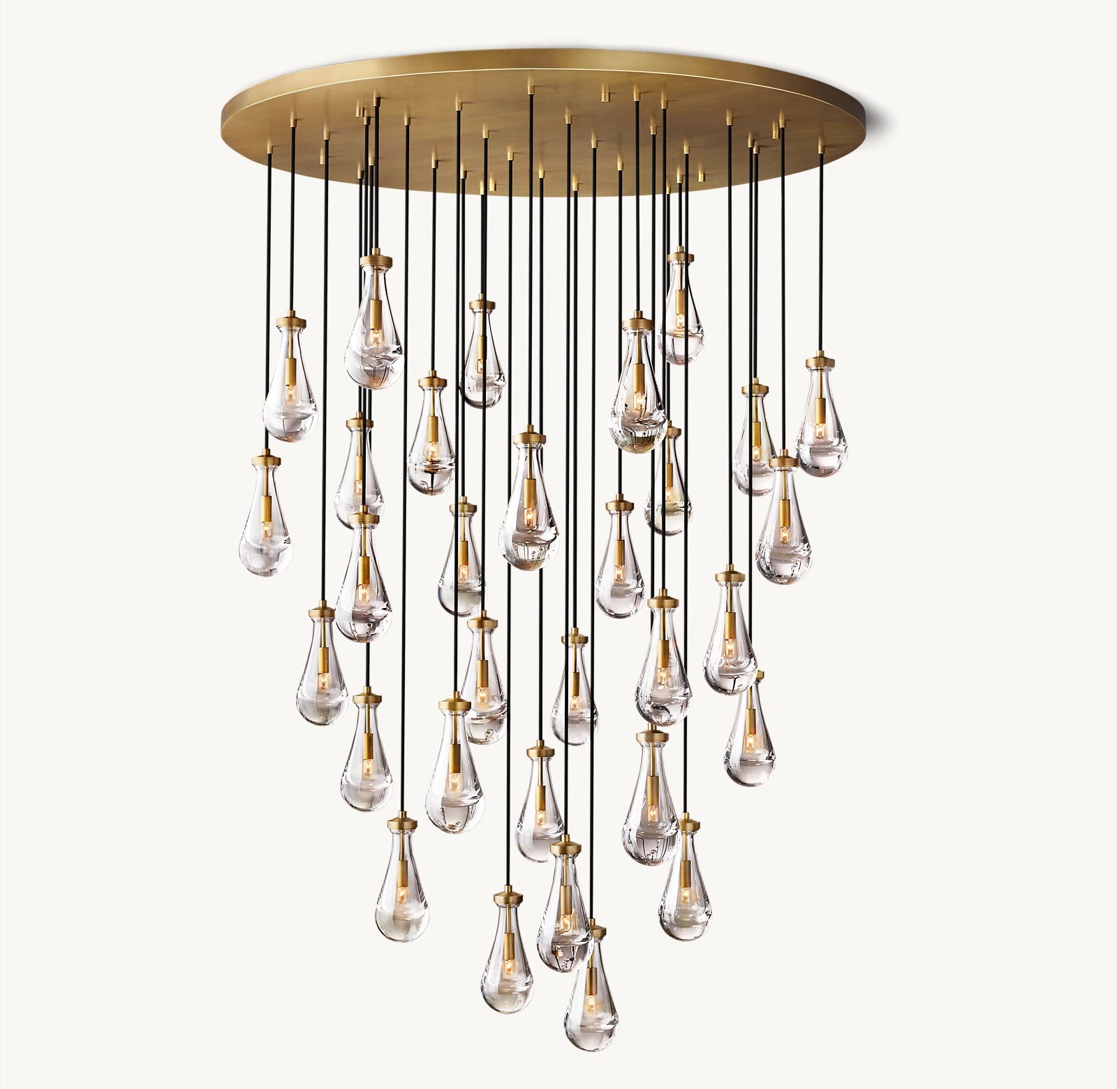 Raindrop Round Chandelier 60''