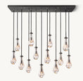 Load image into Gallery viewer, Raindrop Rectangular Chandelier 54"
