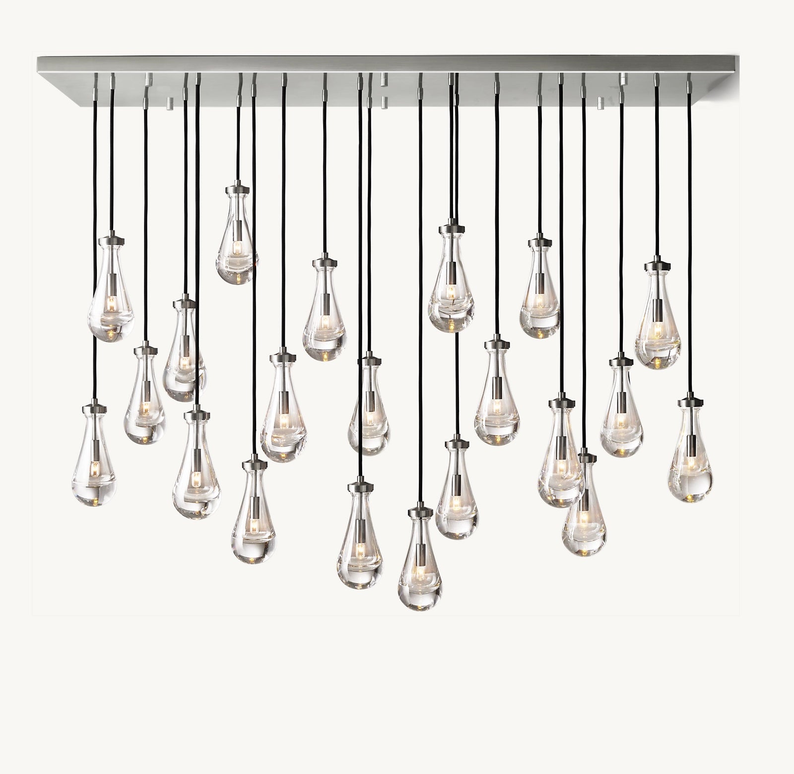 Raindrop Rectangular Chandelier 72