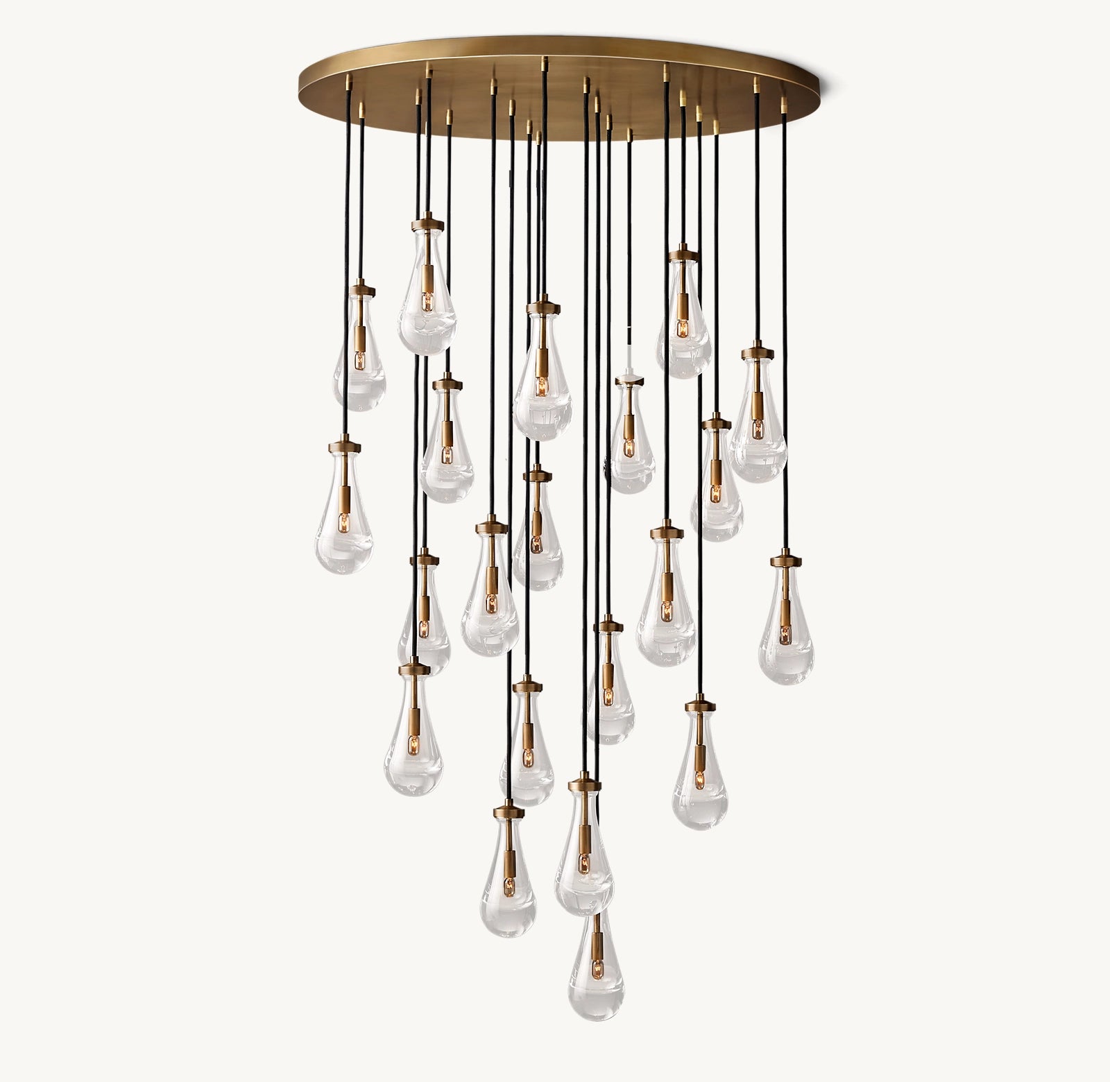 Raindrop Round Chandelier 47''
