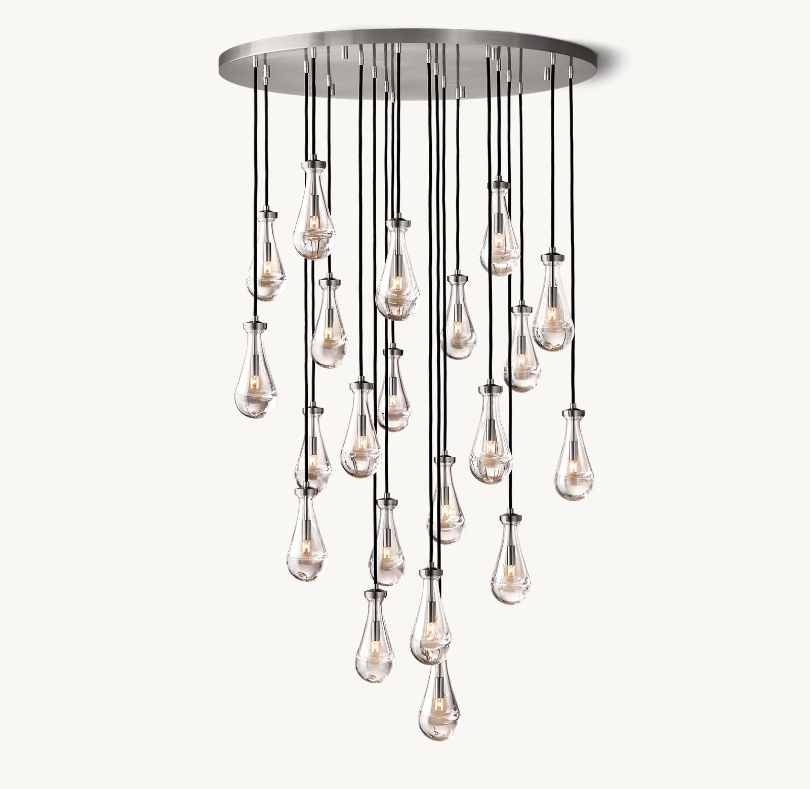 Raindrop Round Chandelier 47''