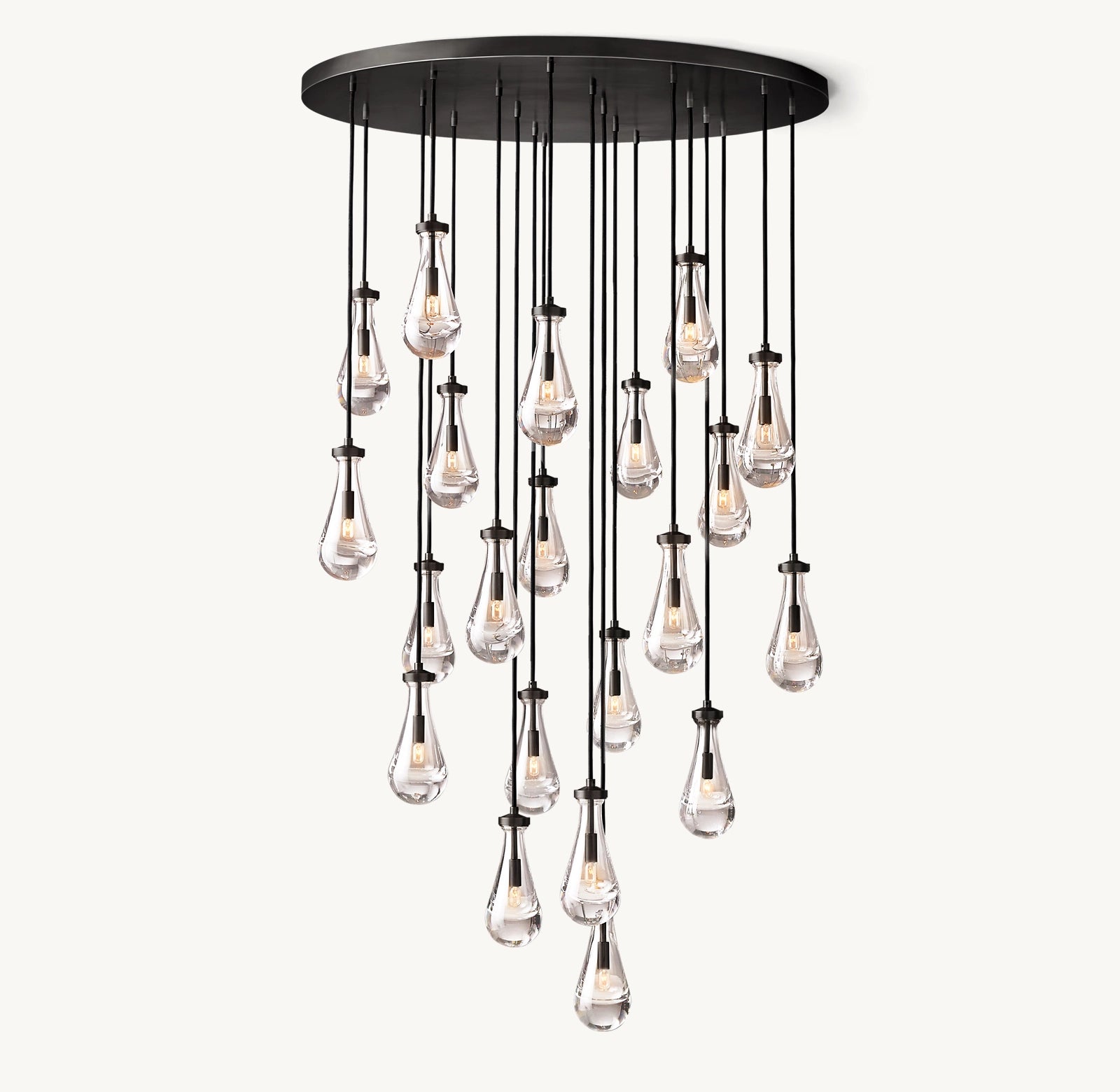 Raindrop Round Chandelier 47''