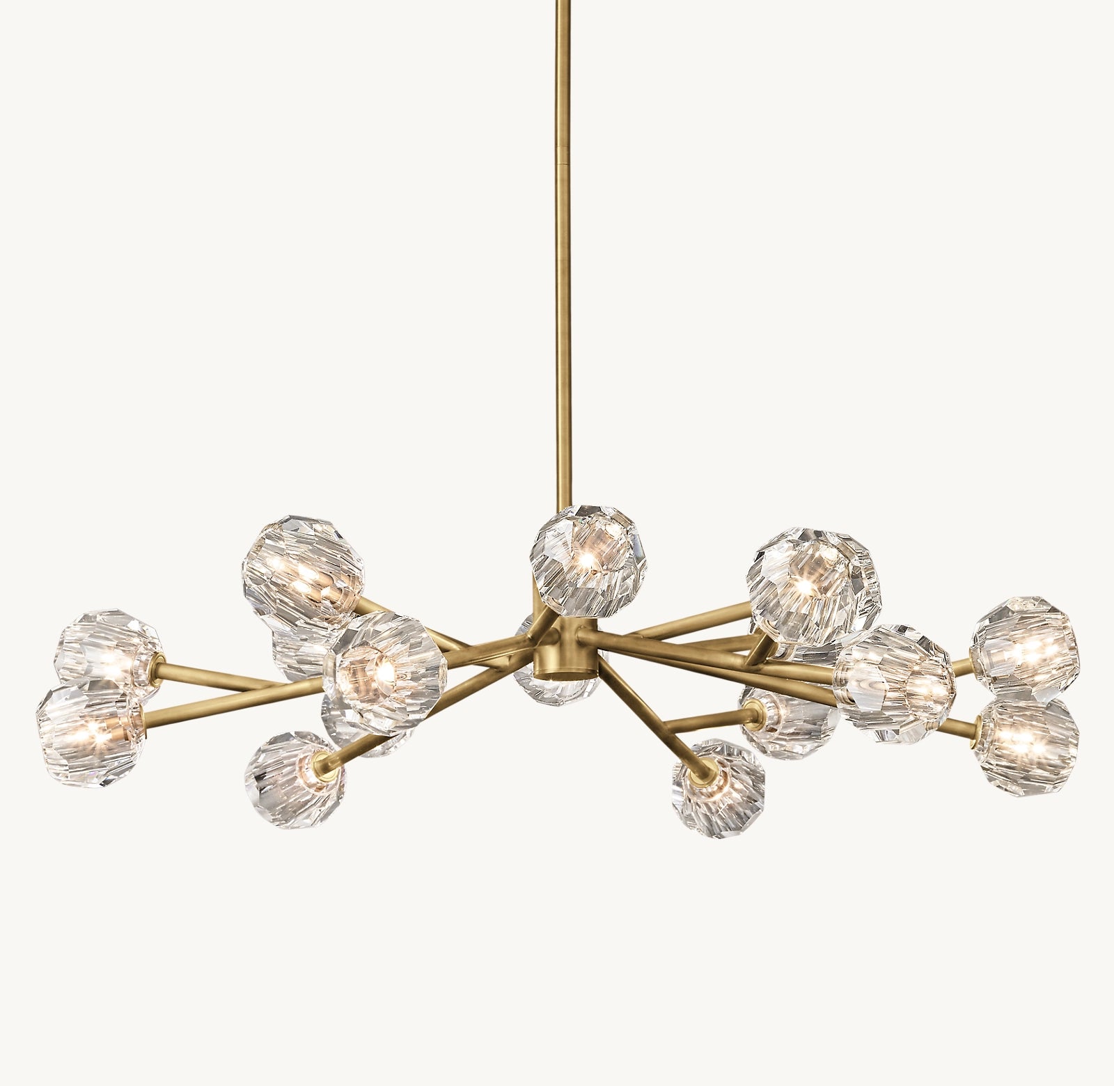 Crystal Ball Round Chandelier 48"