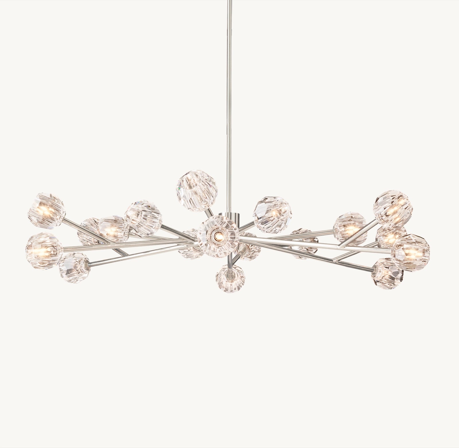 Crystal Ball Round Chandelier 60"
