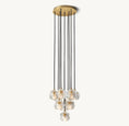 Load image into Gallery viewer, Crystal Ball Round Cluster Chandelier 14"

