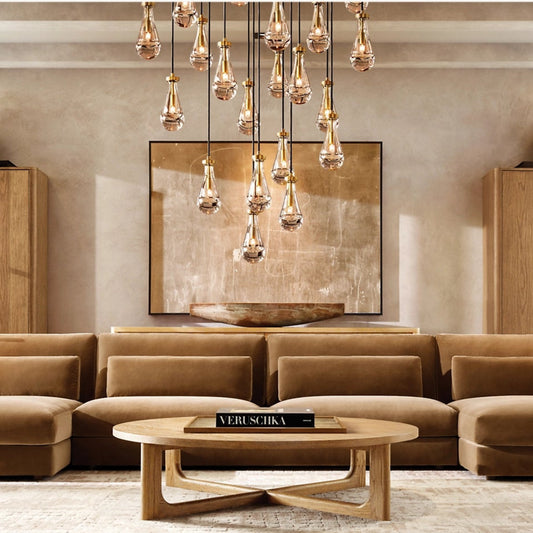Raindrop Rectangular Chandelier 72