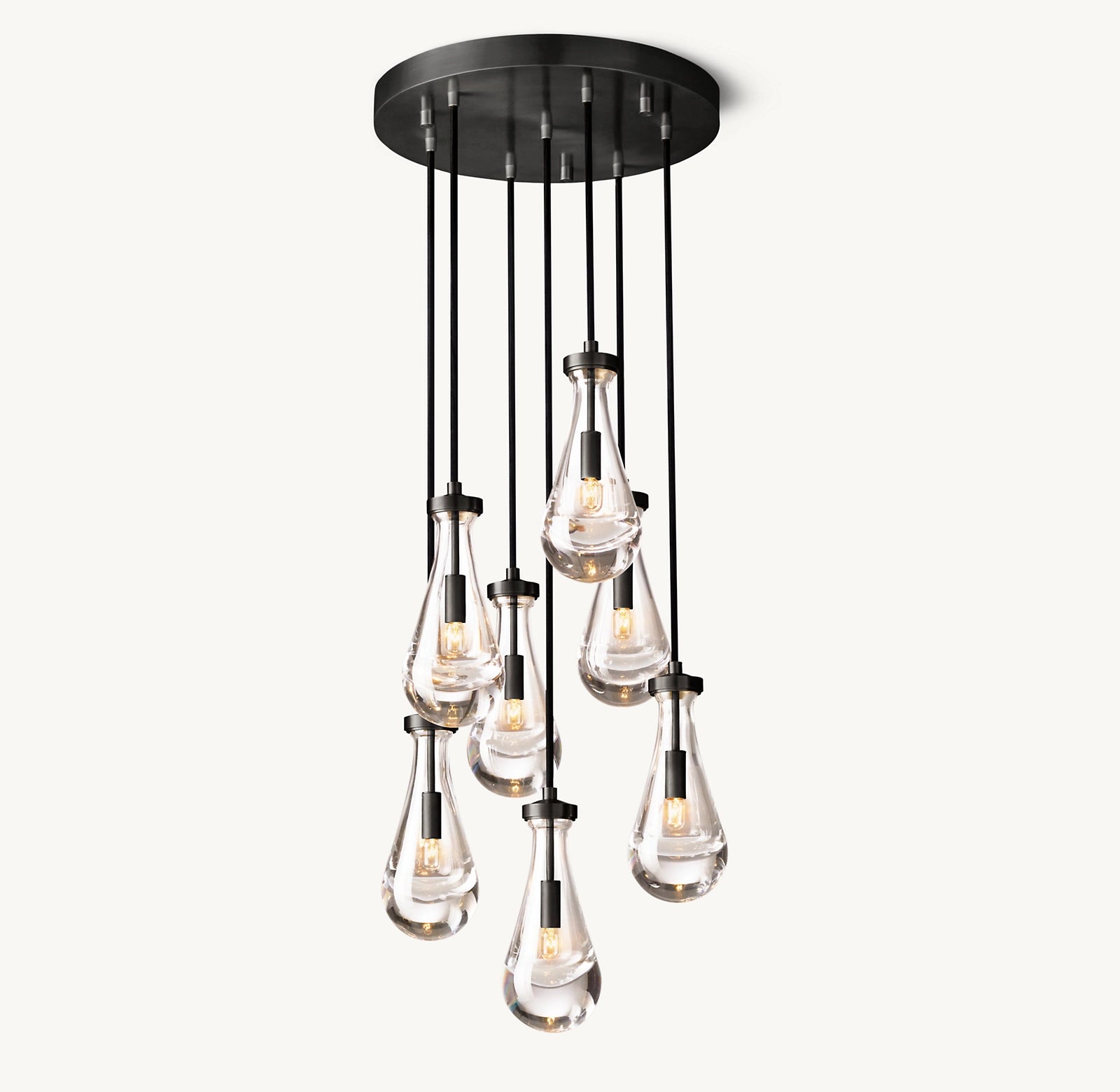 Raindrop Round Chandelier 18''