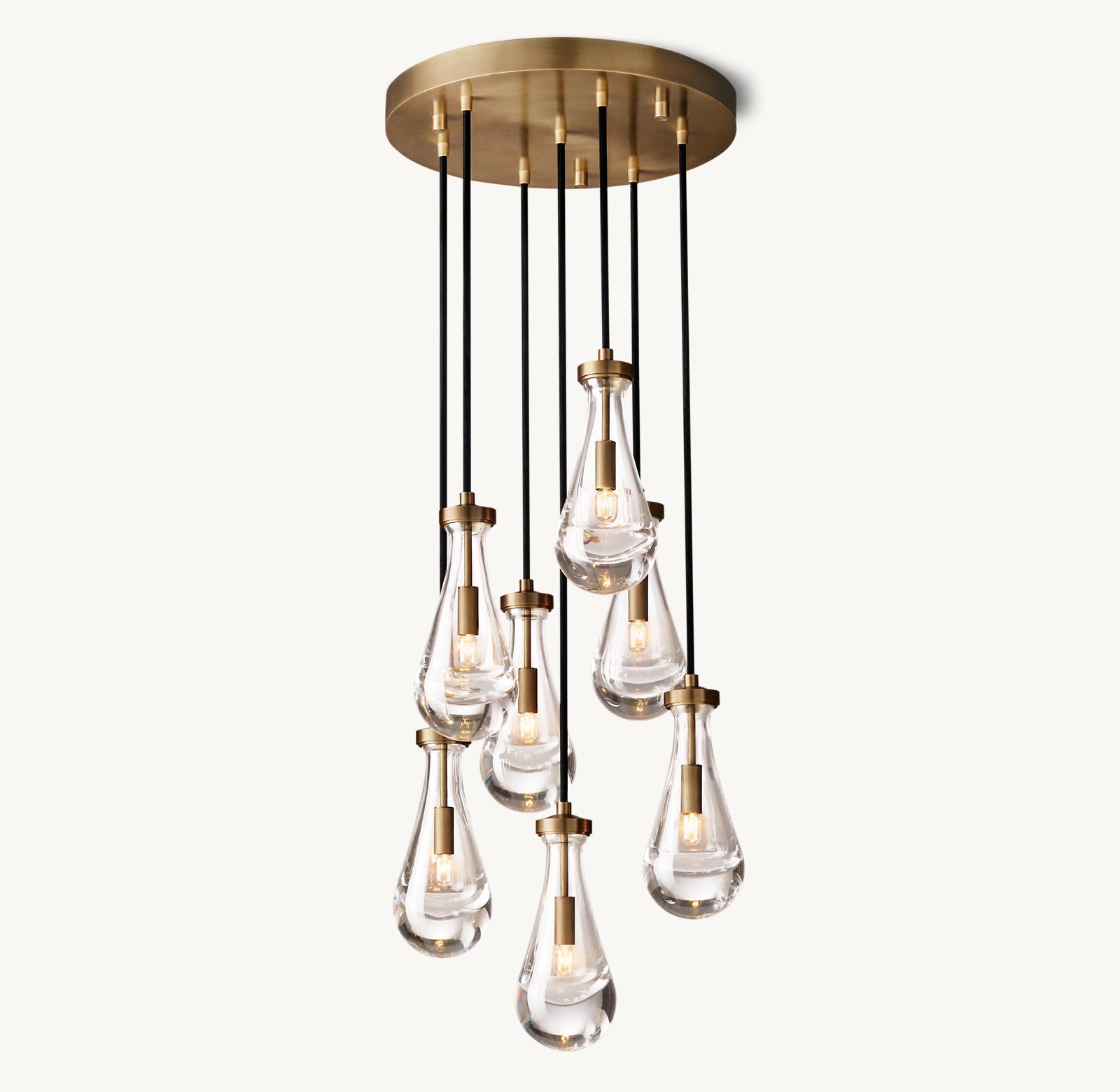 Raindrop Round Chandelier 18''