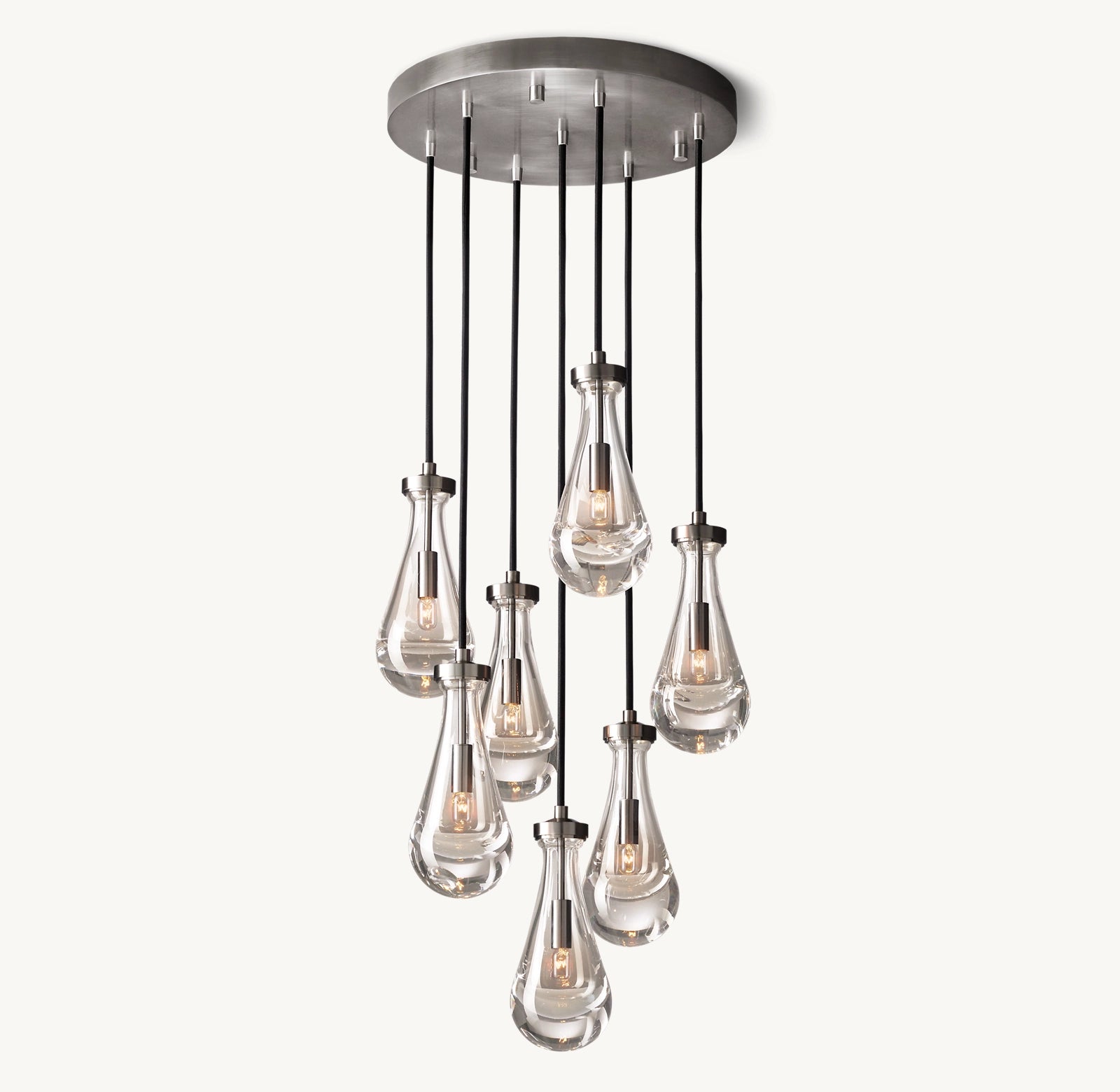 Raindrop Round Chandelier 18''